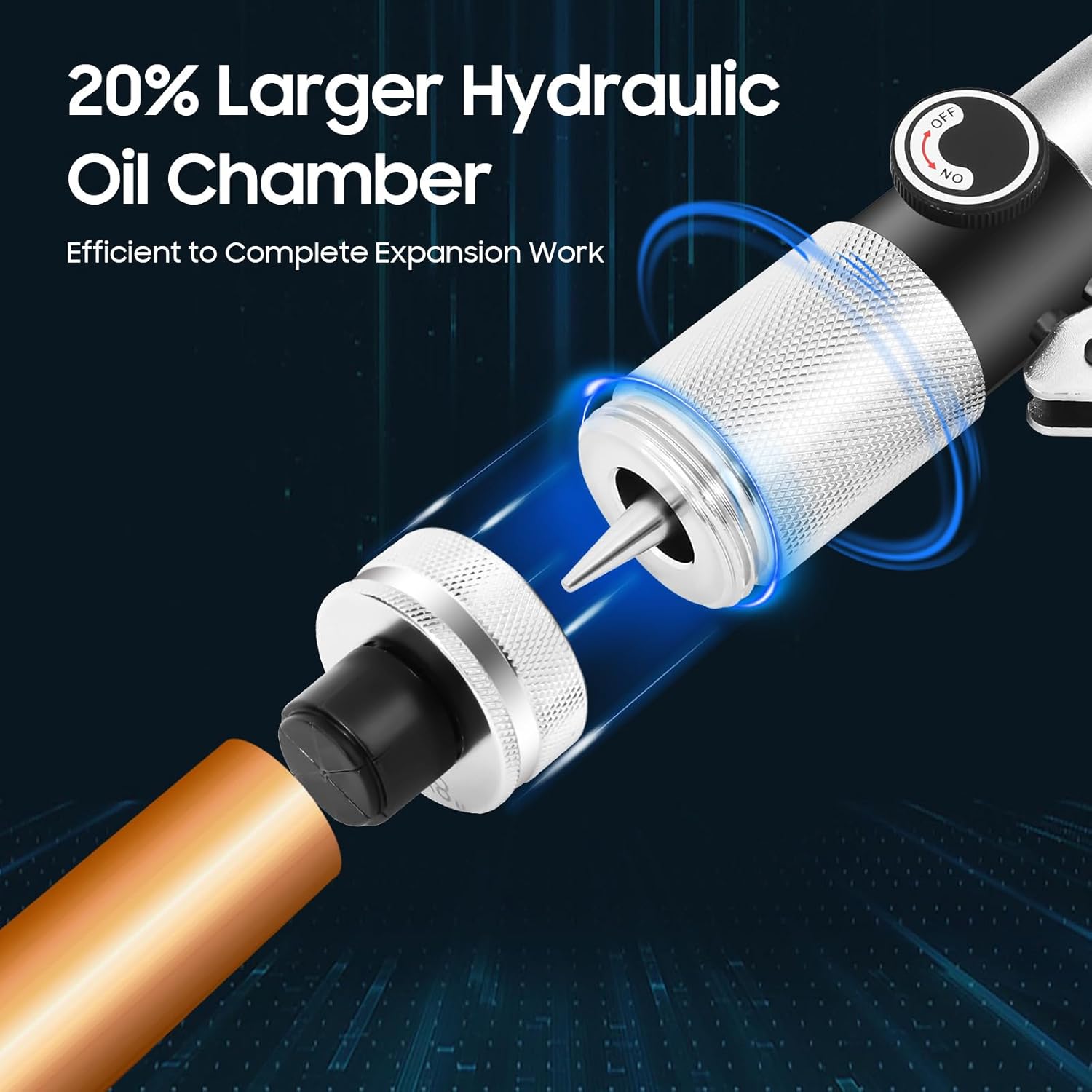 HVAC Hydraulic Tube Expander Kit 3/8-1-1/8 Copper Swaging Tool 4 HVAC Hydraulic Tube Expander Kit 3/8-1-1/8 Copper Swaging Tool - Image 4
