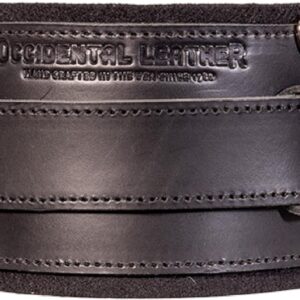 Occidental Leather Stronghold Comfort Belt System - Large, Black - Wide 5” Belt for More Back Support - Heavy-Duty Buckles & Belt Loops to Minimize Bag Sliding - Made in USA