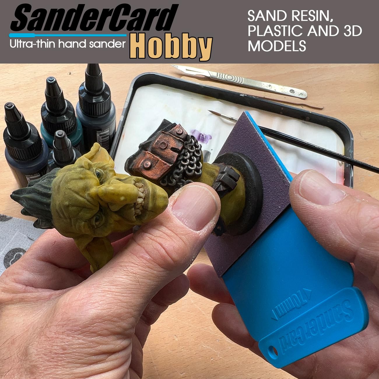 Hobby Hand Sander with Sandpaper for Woodworking and Crafts 6 Hobby Hand Sander with Sandpaper for Woodworking and Crafts - Image 6