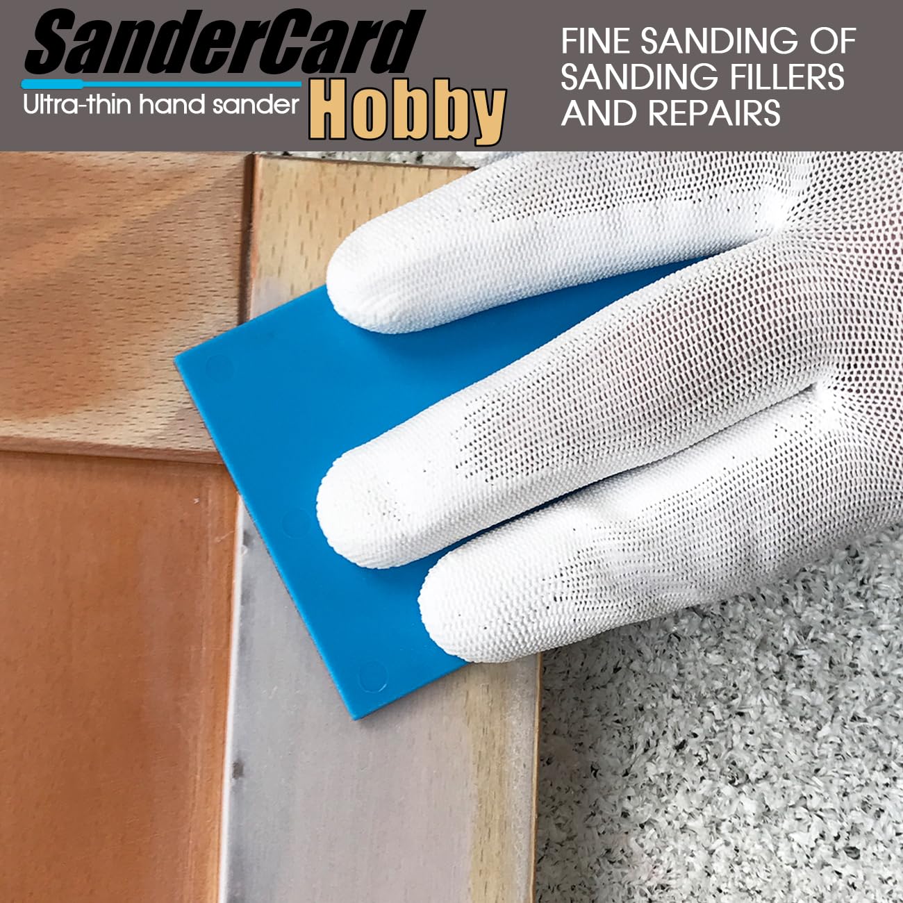Hobby Hand Sander with Sandpaper for Woodworking and Crafts 7 Hobby Hand Sander with Sandpaper for Woodworking and Crafts - Image 7