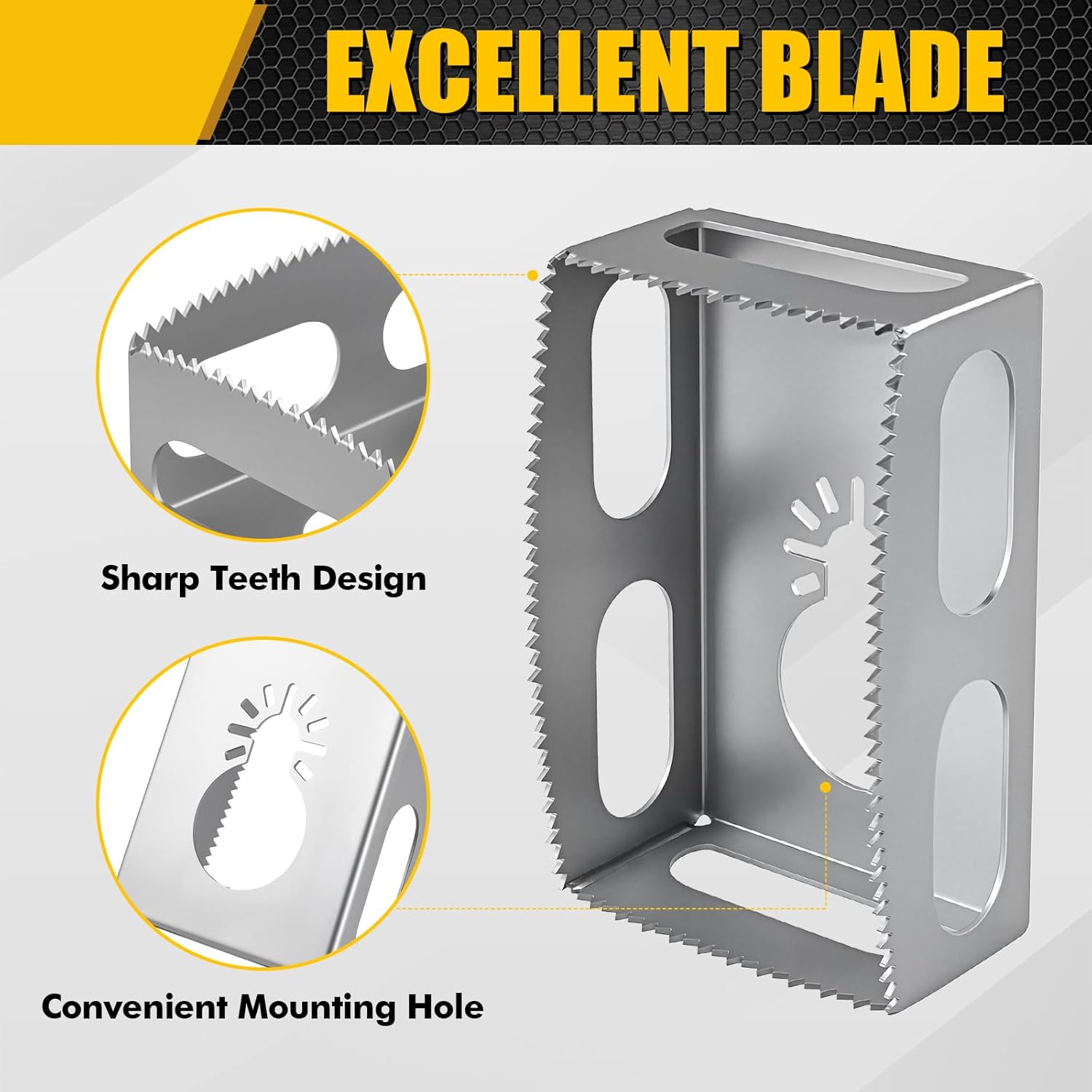 Square Slot Cutter for Dewalt 20V Milwaukee M18 Drywall Outlet Box 2 Square Slot Cutter for Dewalt 20V Milwaukee M18 Drywall Outlet Box - Image 2