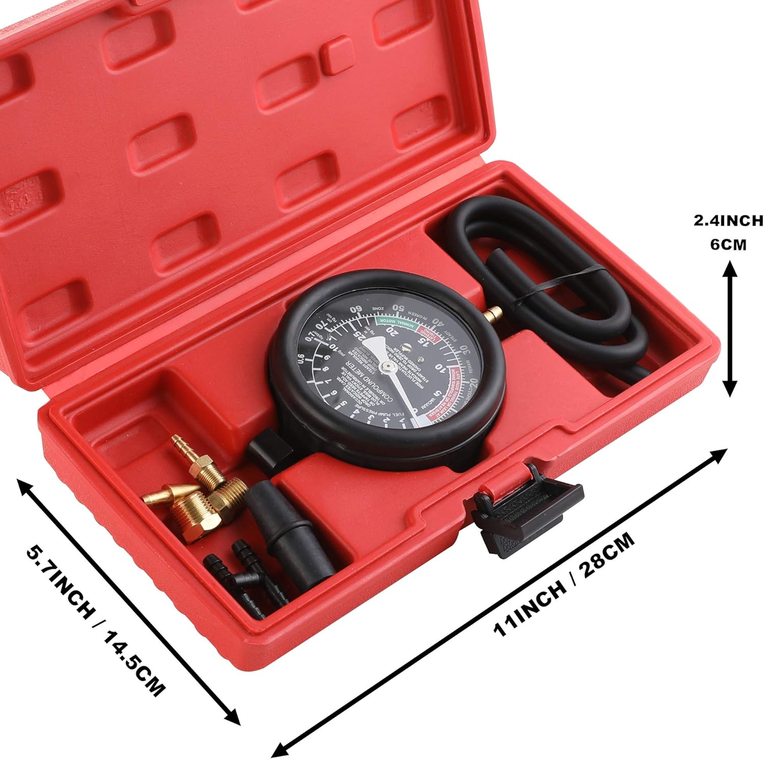 Fuel Pump Vacuum Tester Gauge Carburetor Pressure Diagnostic Kit 5 Fuel Pump Vacuum Tester Gauge Carburetor Pressure Diagnostic Kit - Image 5