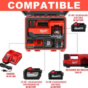 Milwaukee M18 Inflator 2848-20 Hard Case with Battery Storage Organizer