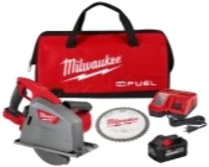 Milwaukee M18 FUEL 8in Metal Cutting Cordless Circular Saw Kit 1 Milwaukee 2982-21 M18 FUEL Lithium-Ion Metal Cutting 8 in. Cordless Circular Saw Kit (8 Ah)