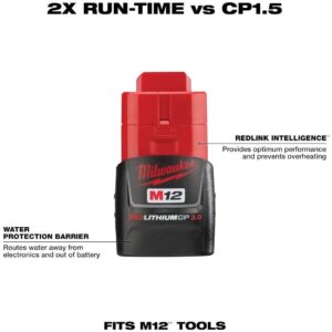 Milwaukee M12 RedLithium 3.0Ah Compact Battery Pack 48-11-2430