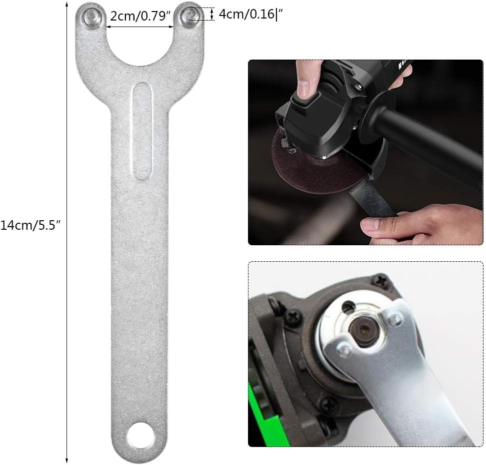 Angle Grinder Wrench 5pcs Lock Nut Spanner 5in 5/8-11 Universal 2 Angle Grinder Wrench 5pcs Lock Nut Spanner 5in 5/8-11 Universal - Image 2
