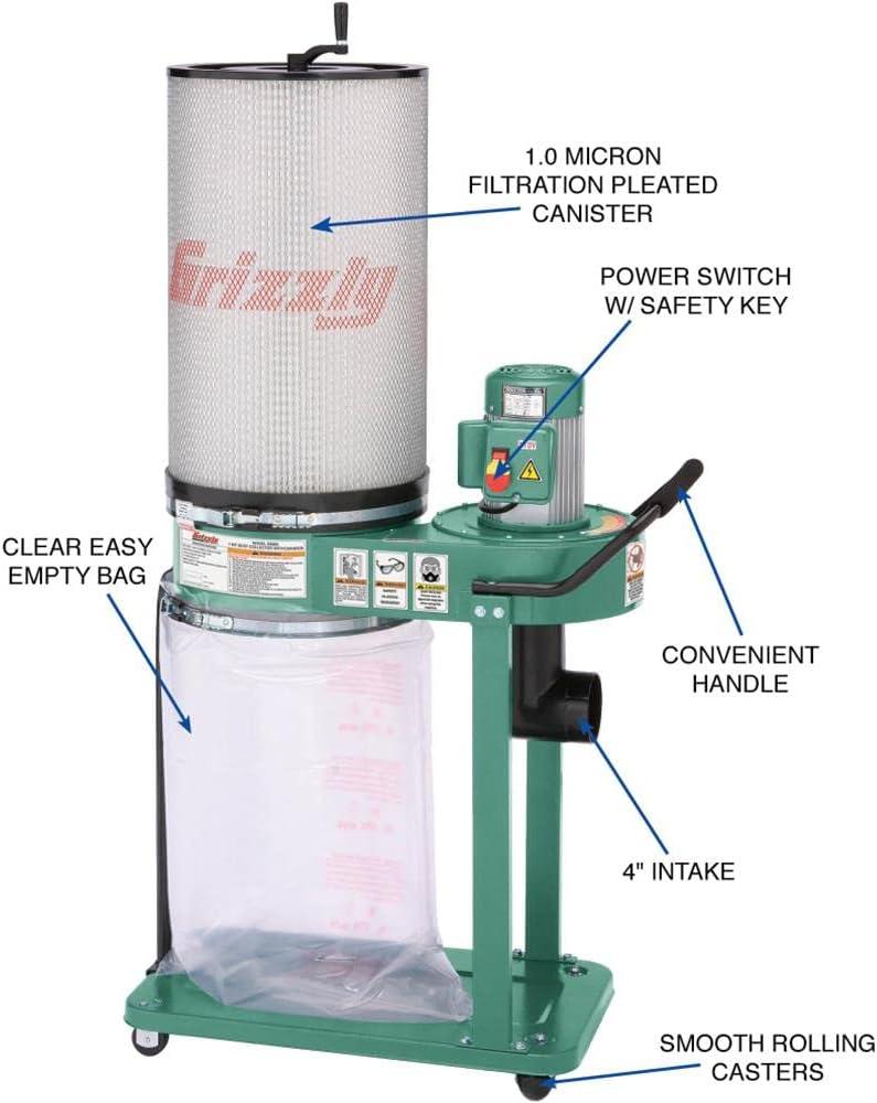 Our Honest Review: Grizzly G0583Z 1 HP Dust Collector Insights